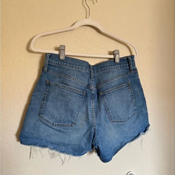 Madewell High Rise Exposed Button Fly Cut Off Denim Shorts Size 28‎ - Picture 5 of 7